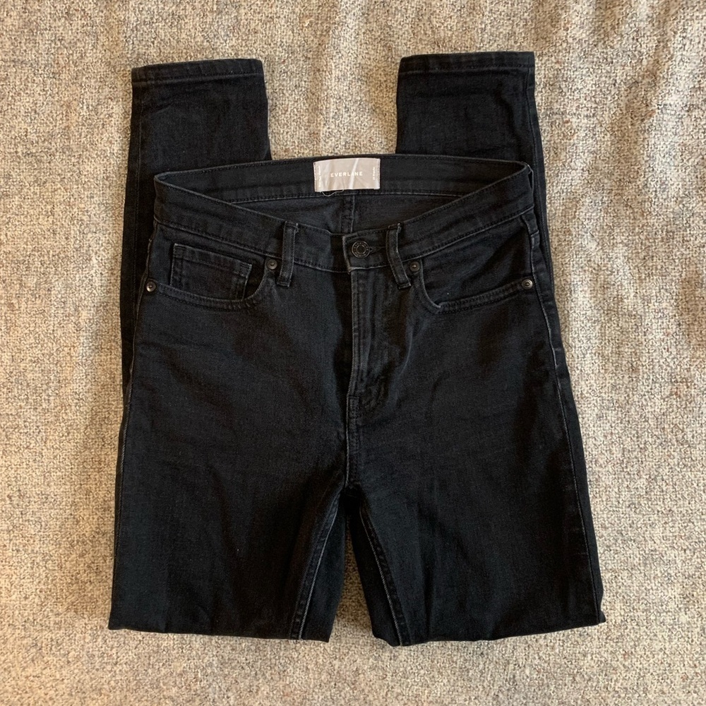 Everlane Vintage Wash High Waisted Skinny Jeans